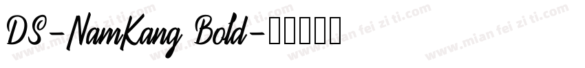 DS-NamKang Bold字体转换